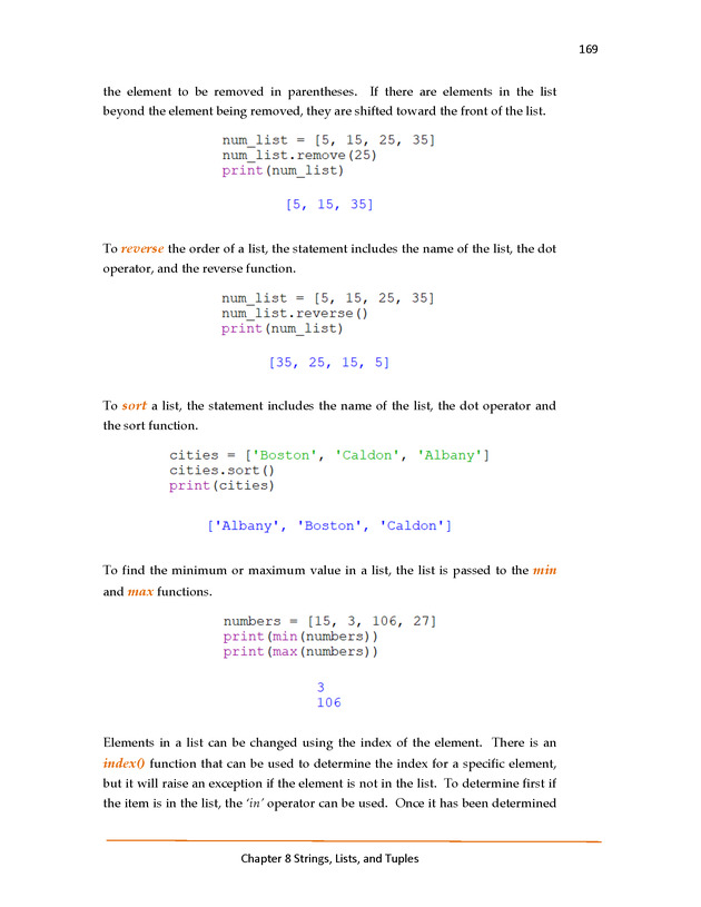 Introduction to Python Programming: Starting Out with IDLE - Strings, Lists, Dictionaries, and Sets 9